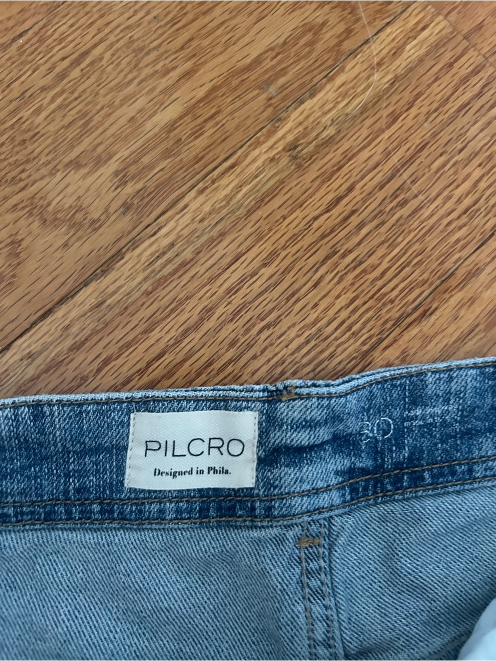 Anthropologie Adi Mid Rise Pilcro Blue Wide-Leg Studded Women's Jeans - Picture 3 of 5